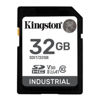 Memoria SD Kingston Industrial 32GB SDHC UHS-I Clase 10 Modelo SDIT/32GB Memoria SD Kingston Industrial 32GB SDHC UHS-I Clase 10 Modelo SDIT/32GB