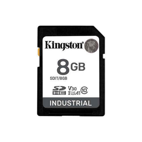 Memoria SD Kingston Industrial 8GB UHS-I Clase 10 Modelo SDIT/8GB