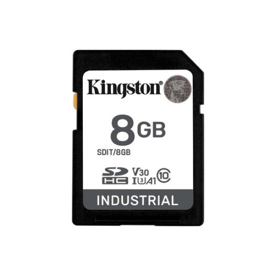 Memoria SDHC Kingston Industrial - 8GB - UHS-I - C10 - SDIT/8GB