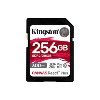 Memoria SD Kingston Canvas React Plus 256GB Clase 10 UHS-II SDR2/256GB