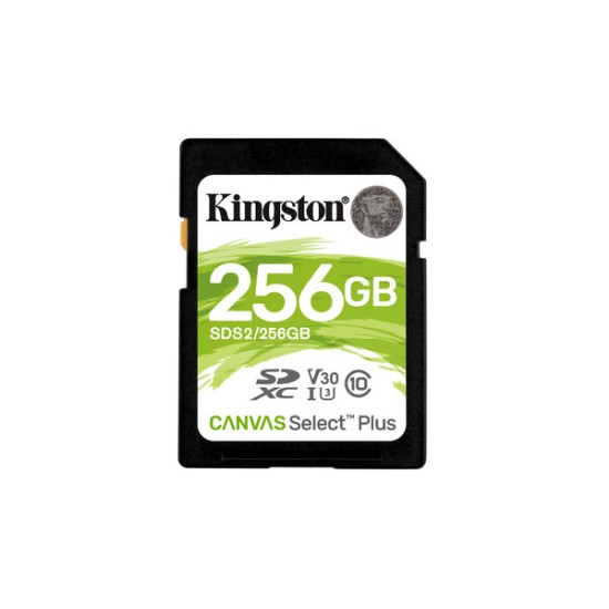 Memoria SDHC Kingston Canvas Select Plus - 256GB - Clase 10 - UHS-I - SDS2/256GB