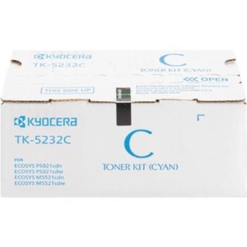 Tóner Kyocera TK-5232C - Cian - 2.2K Páginas - 1T02R9CUSV