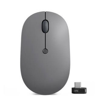 Mouse Lenovo Go - Inalámbrico - USB-C - Negro con Gris - 4Y51C21216