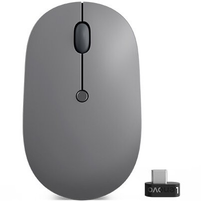 Mouse Lenovo Go - Inalámbrico - USB-C - Negro con Gris - 4Y51C21216