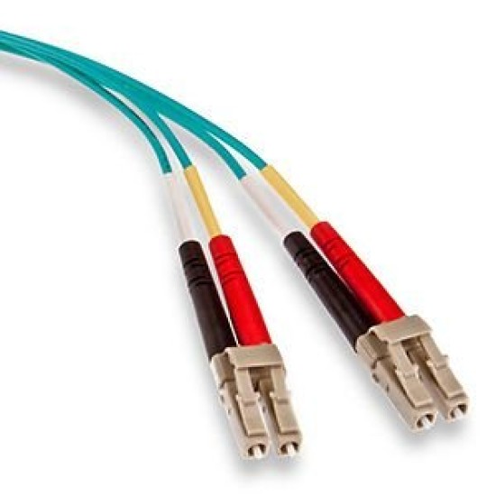 Cable de Fibra óptica LEVITON - LC - Dúplex - Multimodo - 1M - Azul - 54DLC-M01