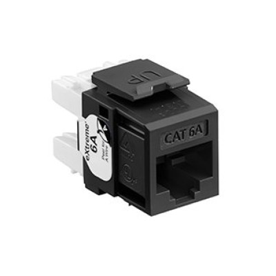 Jack LEVITON - Cat6a - RJ-45 - Negro - 6110G-RE6