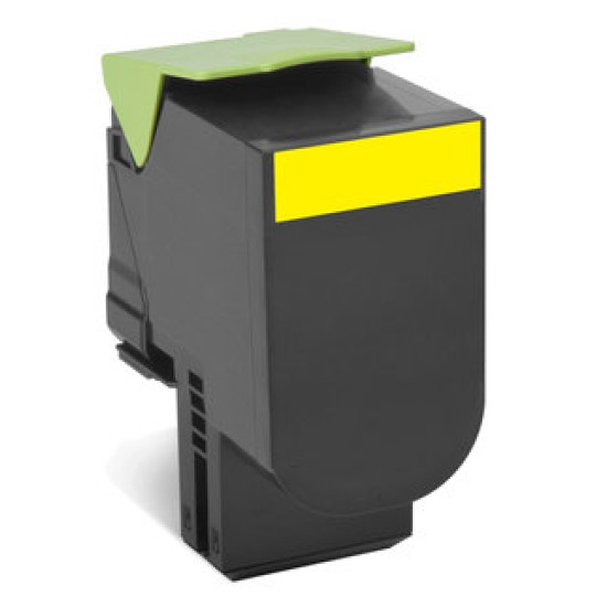 Tóner Lexmark 70C80Y0 - Amarillo - Programa de Retorno - 70C80Y0