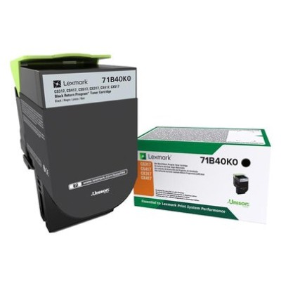 Tóner Lexmark 71B40K0 - Negro - 71B40K0