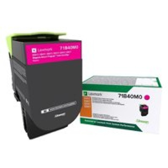 Tóner Lexmark 71B40M0 - Magenta - 71B40M0