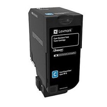 Tóner Lexmark Cian Alta Calidad para Impresoras Modelo 74C4SC0