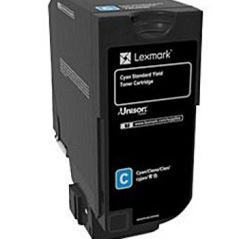 Tóner Lexmark Cian Alta Calidad para Impresoras Modelo 74C4SC0