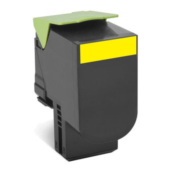 Tóner Lexmark 80C8HY0 - Amarillo - Programa de Retorno - 80C8HY0