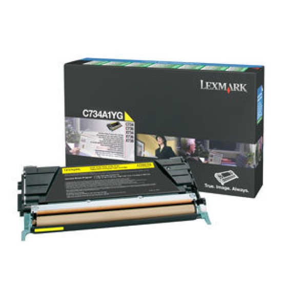 Tóner Lexmark C734A1YG - Amarillo - Programa Retorno - C734A1YG