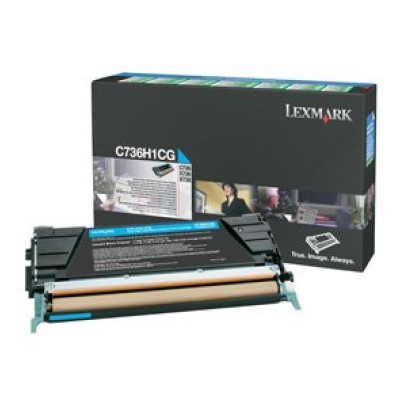 Tóner Lexmark C736H1CG - Cian - Programa de Retorno - C736H1CG