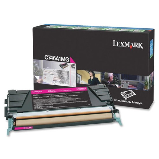 Tóner Lexmark C746A1MG - Magenta - Programa Retorno - C746A1MG