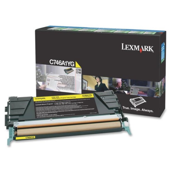 Tóner Lexmark C746A1YG - Amarillo - C746A1YG