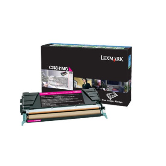 Tóner Lexmark C748H1MG - Magenta - Programa de Retorno - C748H1MG