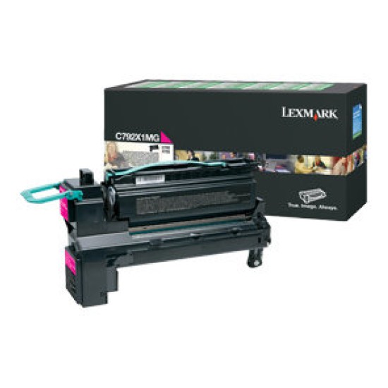 Tóner Lexmark C792X1MG - Magenta - 20,000 Páginas - Programa de Retorno - C792X1MG