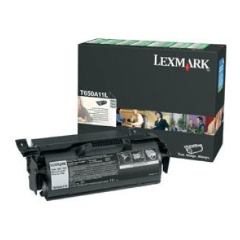 Tóner Lexmark Negro Original Rendimiento 7000 Páginas Modelo T650A11L