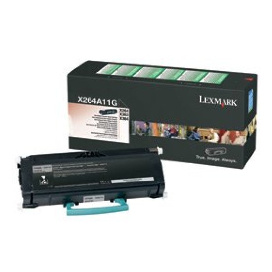 Tóner Lexmark X264A11G - Negro - Programa de Retorno - X264A11G