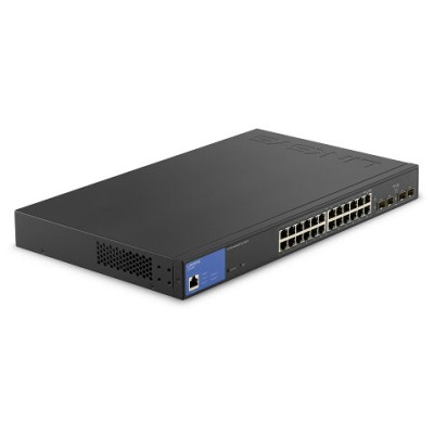 Switch Linksys LGS328PC - 24 Puertos - Gigabit - PoE+ - 4 SFP+ - Gestionado - LGS328PC