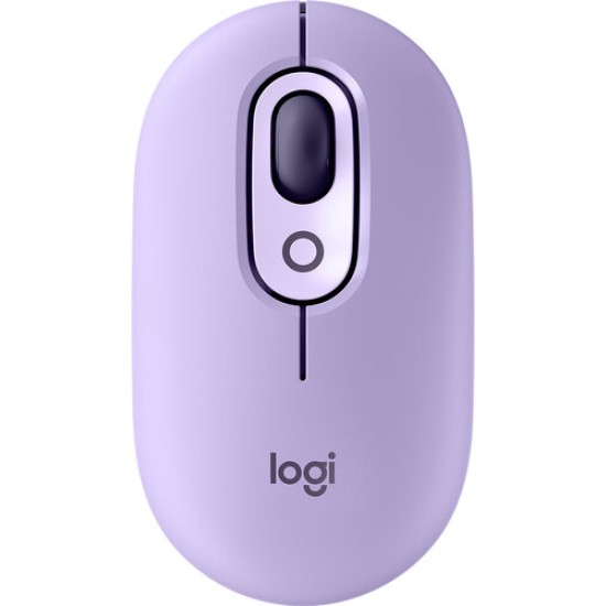 Mouse Logitech POP MOUSE - Inalámbrico - USB - 4 Botones - Lavanda - 910-006647