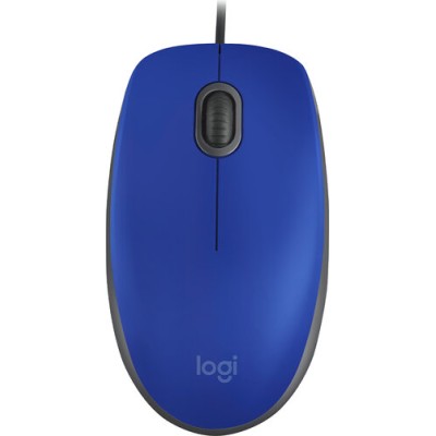 Mouse Logitech M110 Silent - Alámbrico - USB - 3 Botones - 1000 dpi - Azul - 910-006662