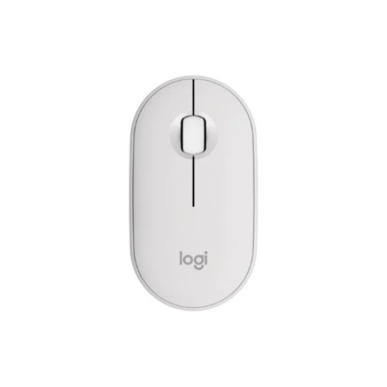Mouse Logitech Pebble 2 M350S - Inalámbrico - Blanco - 910-007047