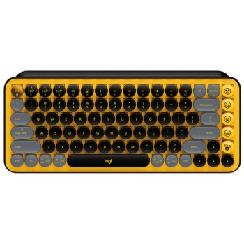 Teclado Logitech Pop Keys Inalámbrico Bluetooth Mecánico Amarillo 920-010713