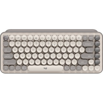 Teclado Logitech Pop Keys - Inalámbrico - Bluetooth - Inglés - Multimedia - Gris - 920-011518