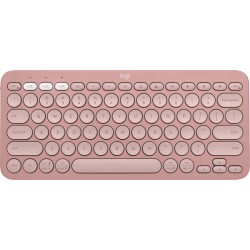 Teclado Logitech Pebble Keys 2 K380S Inalámbrico Bluetooth Español Rosa
