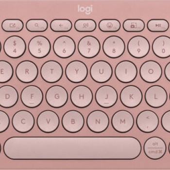 Teclado Logitech Pebble Keys 2 K380S Inalámbrico Bluetooth Español Rosa Teclado Logitech Pebble Keys 2 K380S Inalámbrico Bluetooth Español Rosa
