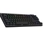 Teclado Gamer Logitech PRO X TKL - Inalámbrico - Multimedia - RGB - Negro - 920-012127