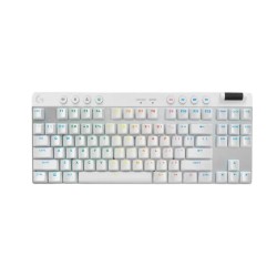 Teclado Gamer Logitech PRO X TKL Inalámbrico RGB Blanco - 920-012143