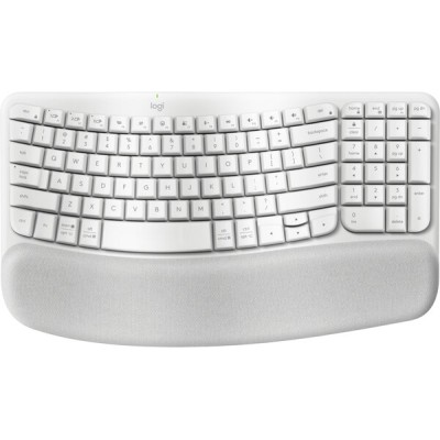 Teclado Logitech Wave Keys - Inalambrico - USB - Blanco - 920-012279
