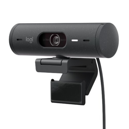 Cámara Web Logitech Brio 500 - 1080P - Micrófono - USB-C - Grafito - 960-001412