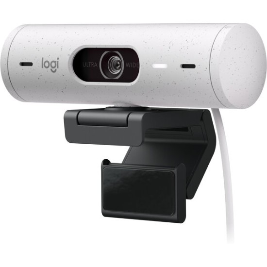 Cámara Web Logitech Brio 500 - 1080P - Micrófono - USB-C - Blanco - 960-001426