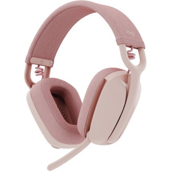Diadema Logitech Zone Vibe 100 - Inalámbrica - Bluetooth - USB-C - Rosa - 981-001223