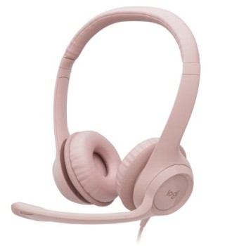 Diadema Logitech H390 USB con Micrófono Rosa - Modelo 981-001280