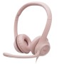 Diadema Logitech H390 - Alámbrico - USB - Micrófono - Rosa - 981-001280