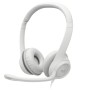 Diadema Logitech H390 - Alámbrico - USB - Micrófono - Blanco - 981-001285