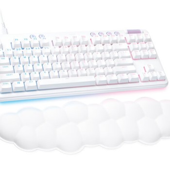 Teclado Gamer Logitech G713 Linear - Alámbrico - Inglés - Blanco - RGB - 87 Teclas - Tenkeyless