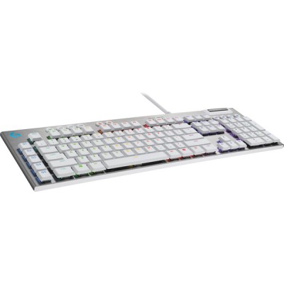 Teclado Gamer Logitech G815 - Alámbrico - Inglés - Multimedia - RGB - Blanco - 920-011354