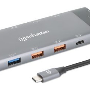 Docking Station Manhattan con HDMI 2.1, USB-C y Ethernet - Modelo 130714