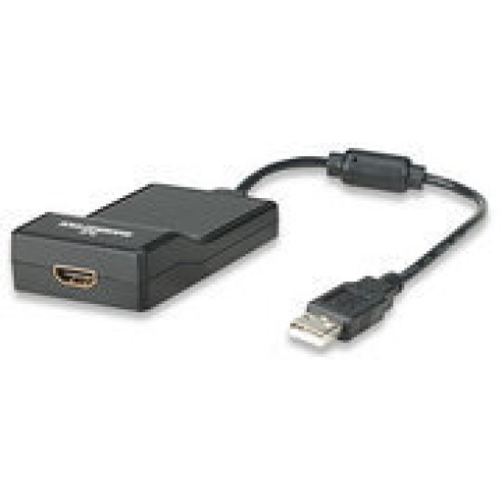 Adaptador Manhattan - HDMI a USB 2.0 - Hembra a Macho - 1080p - 151061
