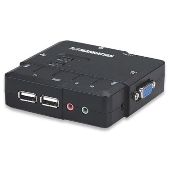 KVM Manhattan - 3 Puertos VGA - 2x USB - 151252