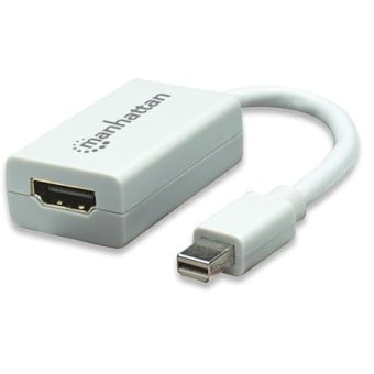 Adaptador Manhattan Mini DisplayPort a HDMI Macho a Hembra Modelo 151399