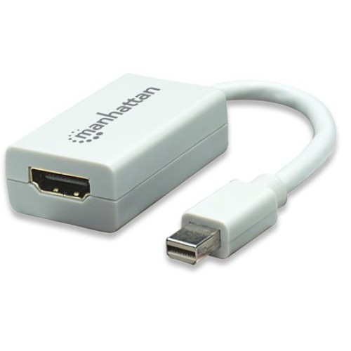 Adaptador Manhattan Mini DisplayPort a HDMI Macho a Hembra Modelo 151399