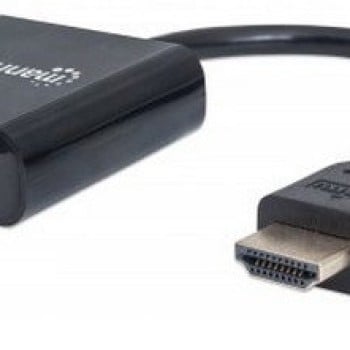 Convertidor HDMI a VGA Manhattan Macho a Hembra 1080p Modelo 151436