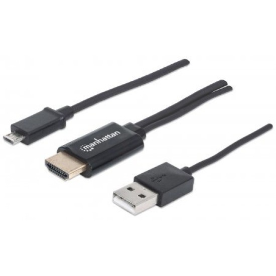Cable MHL Manhattan 151498 - para Smartphone y Tablet - Micro USB a HDMI - 151498
